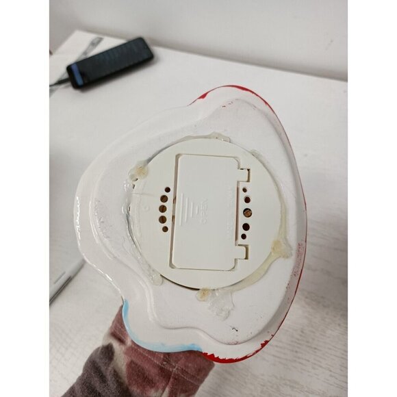 Vintage Santa Holiding Boy Ceramic Musical Cookie Jar AMC NY Taiwan - Picture 5 of 13